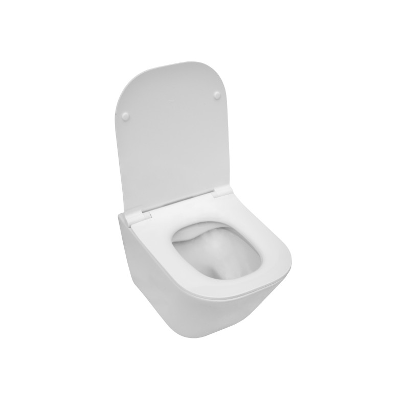 Roca GAP Rimless Square Compacto A34H473000 miska WC z deską SLIM