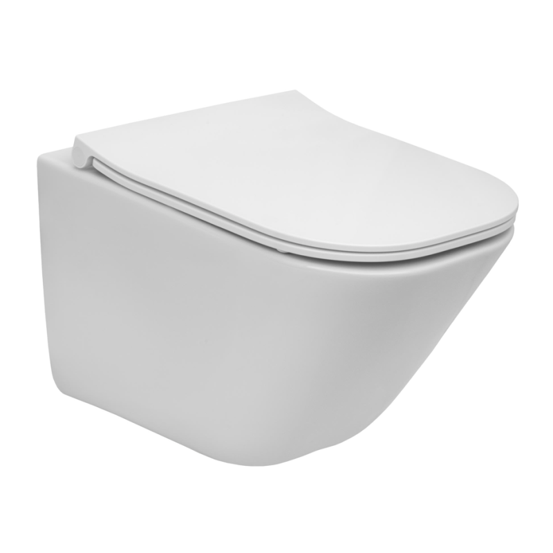 Roca GAP Rimless Square Compacto A34H473000 miska WC z deską SLIM