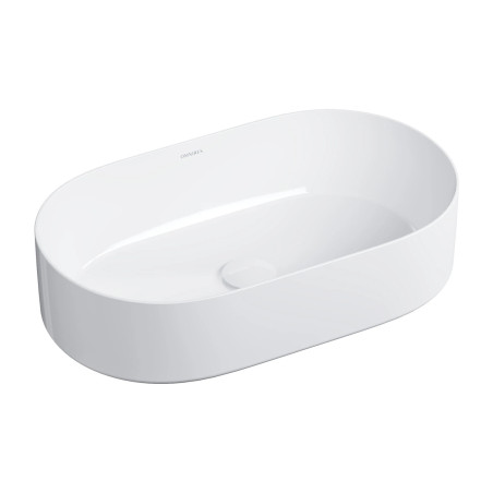 Omnires MESA530BP umywalka nablatowa 53,5x31,5 cm biały połysk