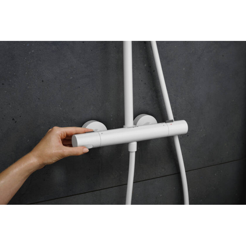 Hansgrohe Pulsify S Puro 24236700 zestaw prysznicowy z termostatem bia