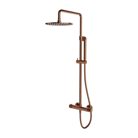 Omnires Contour Zestaw system prysznicowy termostatyczny natynkowy Miedź Szczotkowana CT8044CPB