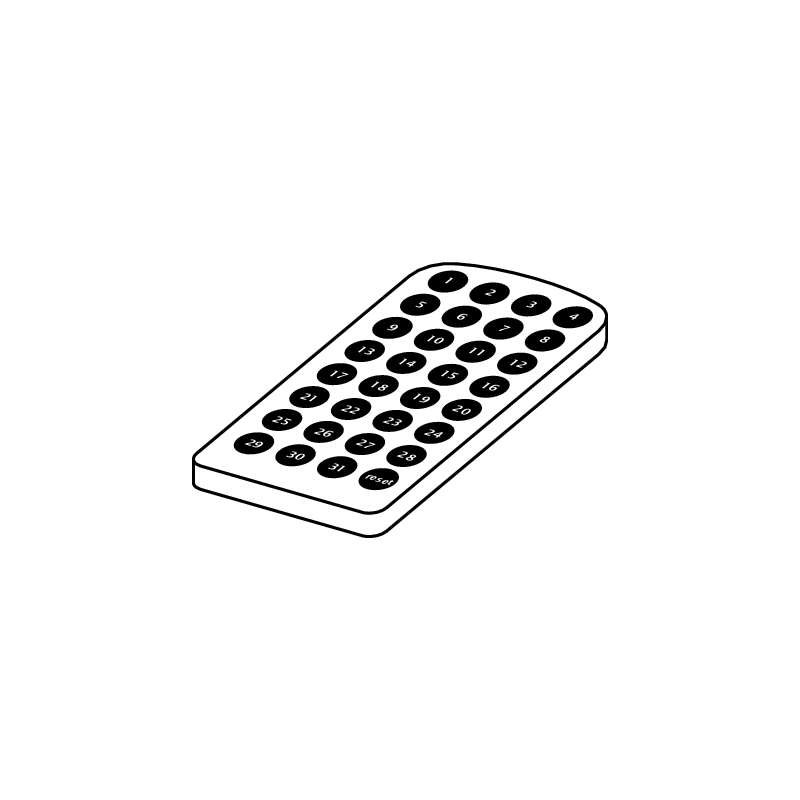 TECE TECElux mini 9240971 – pilot do programowania przycisku WC