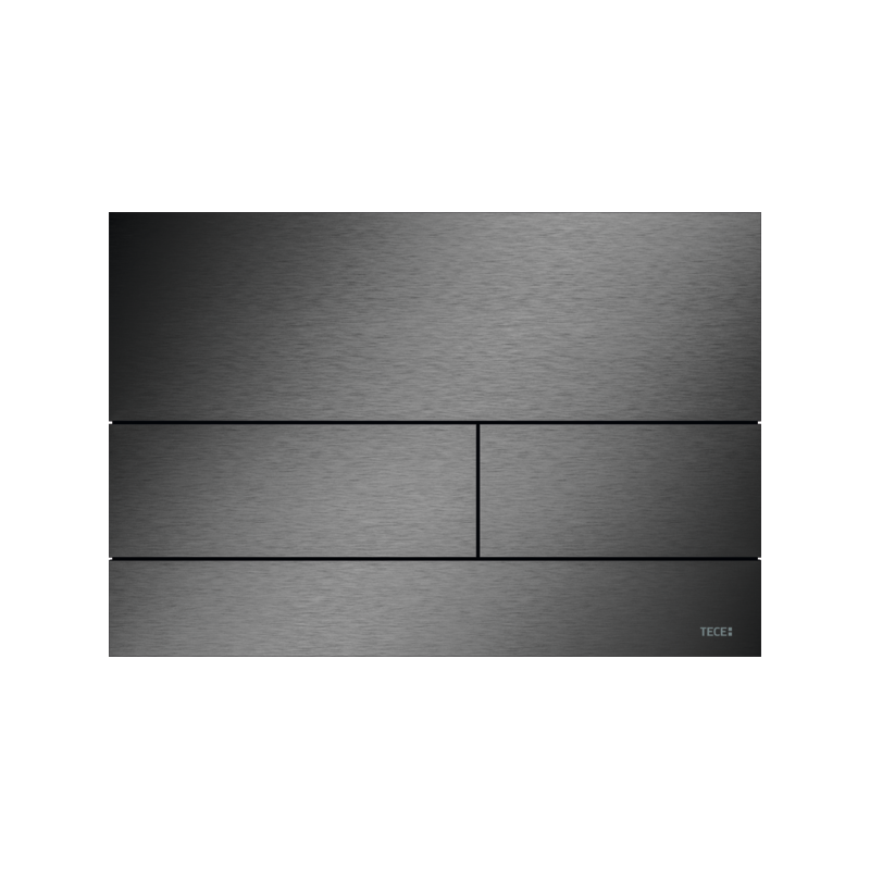 TECEsquare II 9240846 – przycisk WC czarny chrom szczotkowany
