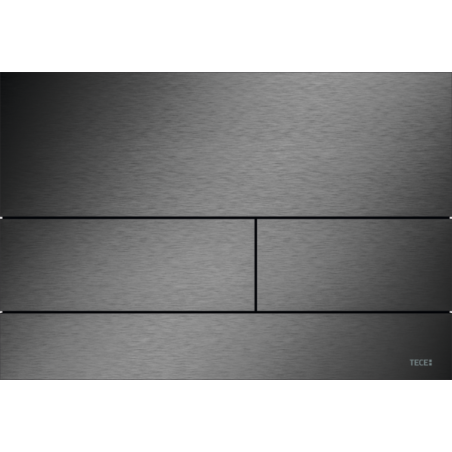 TECEsquare II 9240846 – przycisk WC czarny chrom szczotkowany