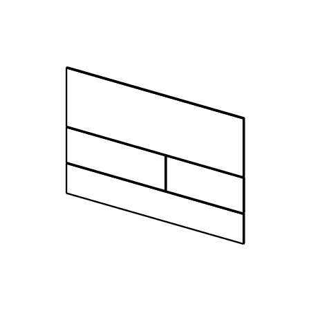 TECEsquare II 9240846 – przycisk WC czarny chrom szczotkowany