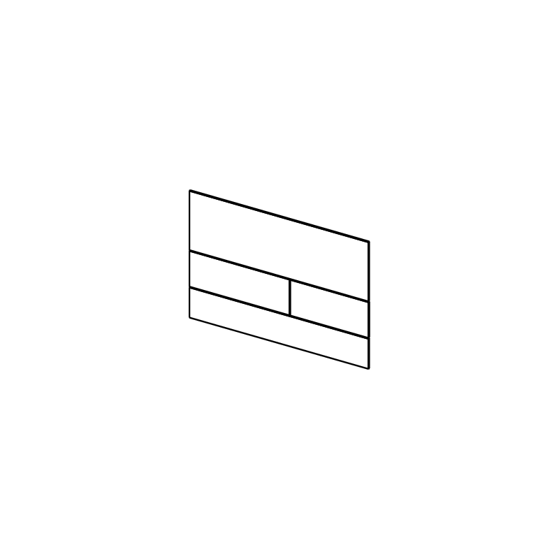 TECEsquare II 9240846 – przycisk WC czarny chrom szczotkowany