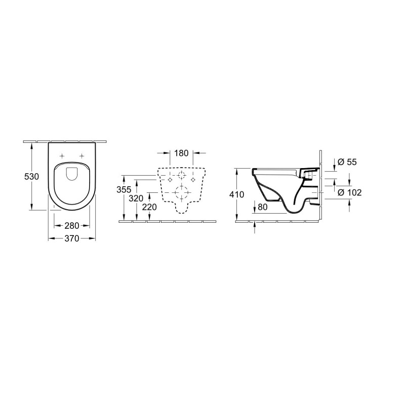 Villeroy & Boch NEWO 8M58S101 deska sedesowa wolnoopadająca biała