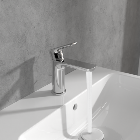 Villeroy&Boch O.novo Bateria umywalkowa z korkiem chrom TVZ10601000061