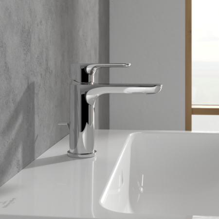 Villeroy&Boch O.novo Bateria umywalkowa z korkiem chrom TVZ10601000061