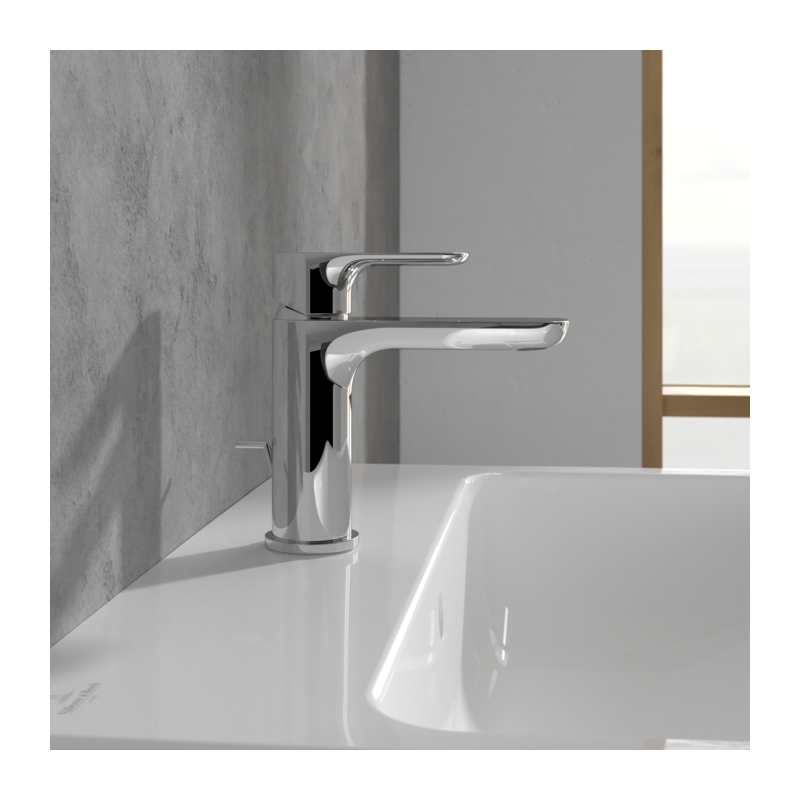 Villeroy&Boch O.novo Bateria umywalkowa z korkiem chrom TVZ10601000061