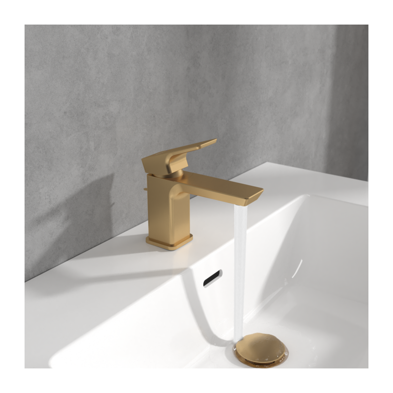 Villeroy&Boch Subway 3.0 Bateria umywalkowa złota TVW11200100076