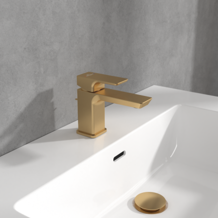 Villeroy&Boch Subway 3.0 Bateria umywalkowa złota TVW11200100076