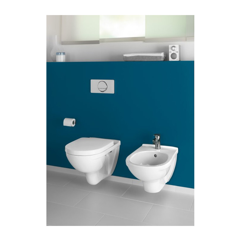 Villeroy&Boch O.Novo Miska WC z deską podwieszana biała 5660HR01