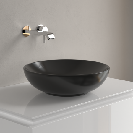 Villeroy&Boch Umywalka nablatowa Loop&Friends 42 cm czarna 4A4600R7