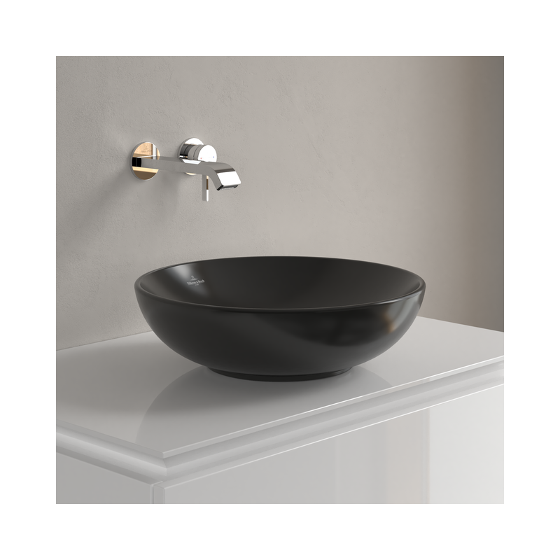 Villeroy&Boch Umywalka nablatowa Loop&Friends 42 cm czarna 4A4600R7