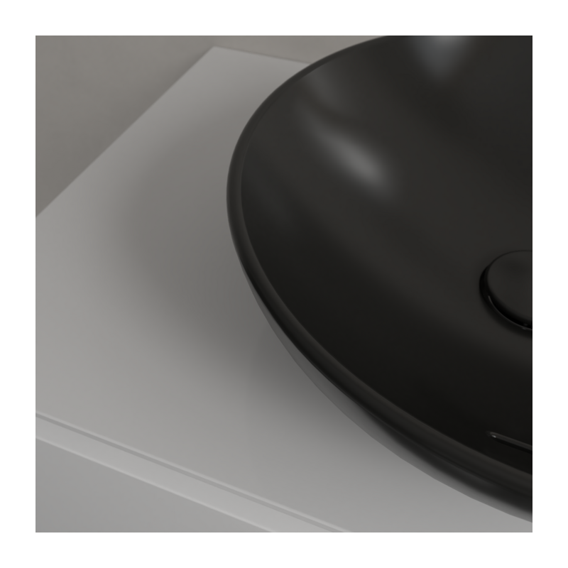 Villeroy&Boch Umywalka nablatowa Loop&Friends 42 cm czarna 4A4600R7