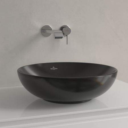Villeroy&Boch Umywalka nablatowa Loop&Friends 42 cm czarna 4A4600R7
