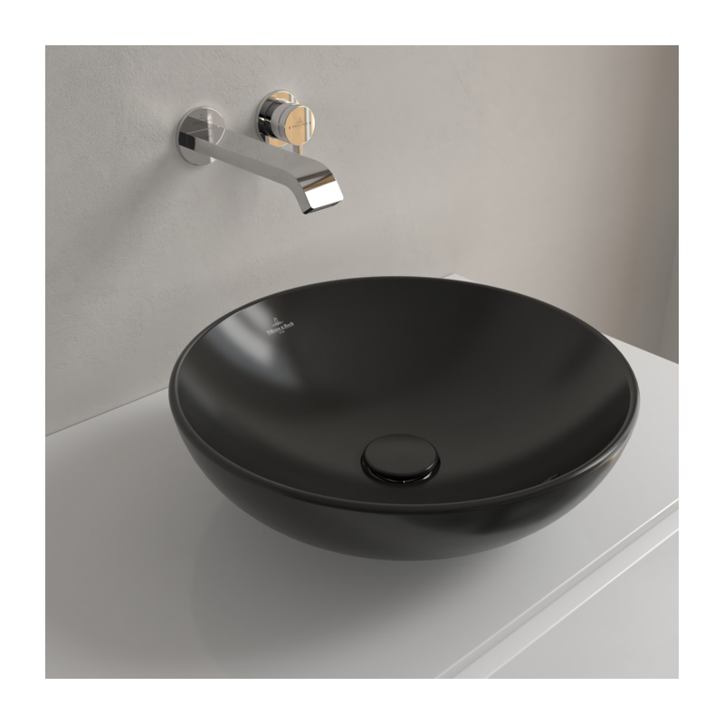 Villeroy&Boch Umywalka nablatowa Loop&Friends 42 cm czarna 4A4600R7
